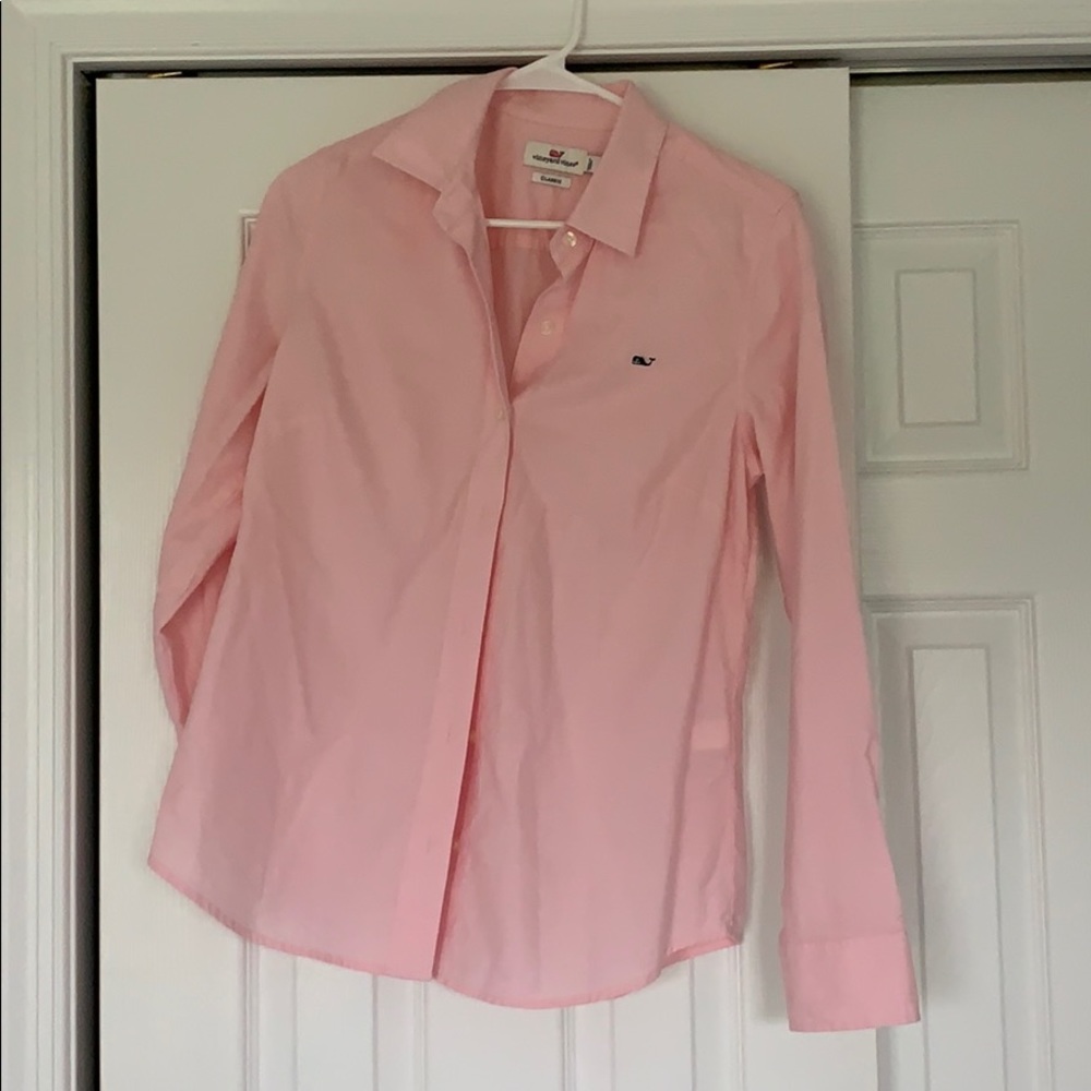 Pink Vineyard Vines Button Up